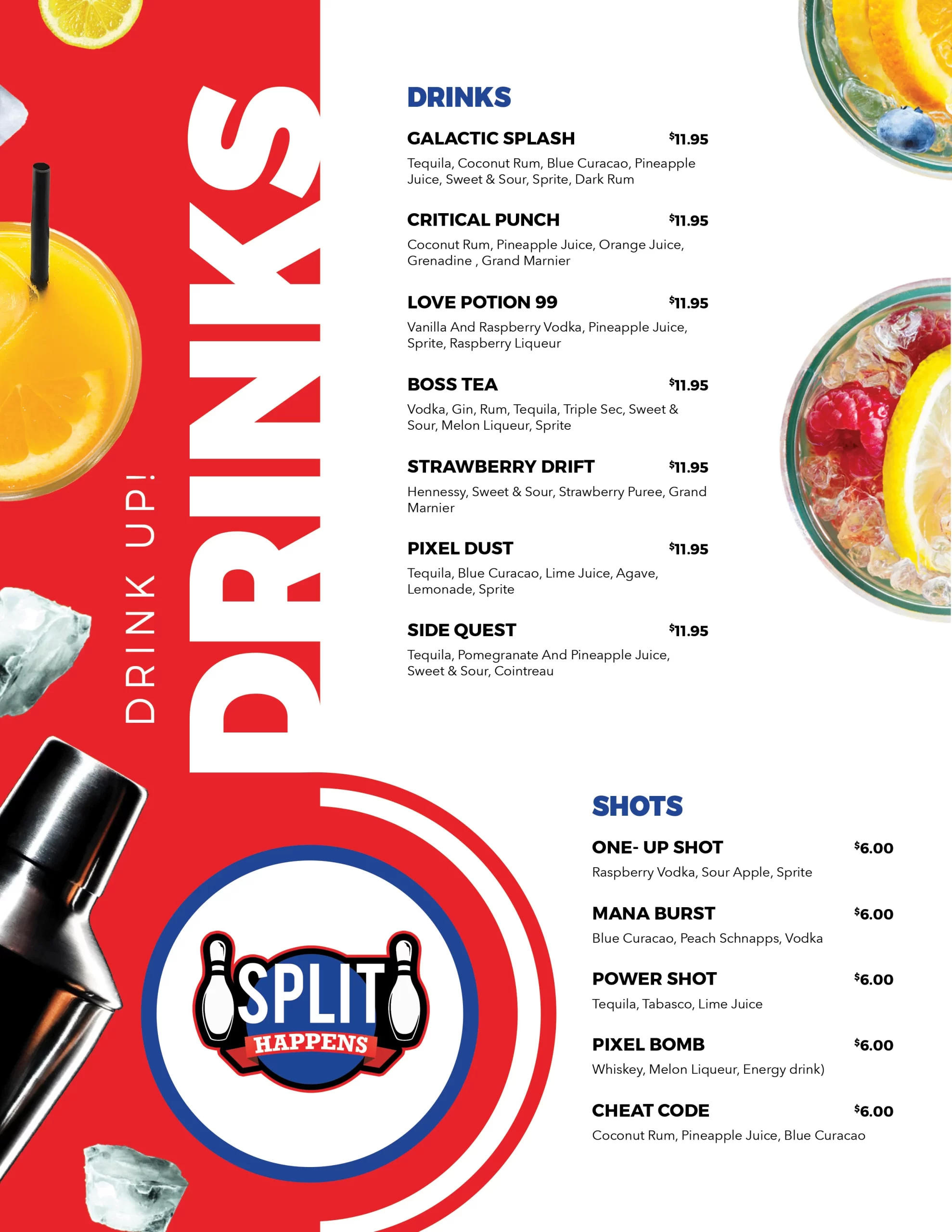 Food & Drink Menus
